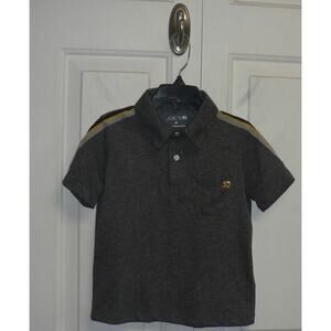 Joe's Jeans Boys Short Sleeve Pocket Polo Shirt in Grey Size 4 MSRP $25